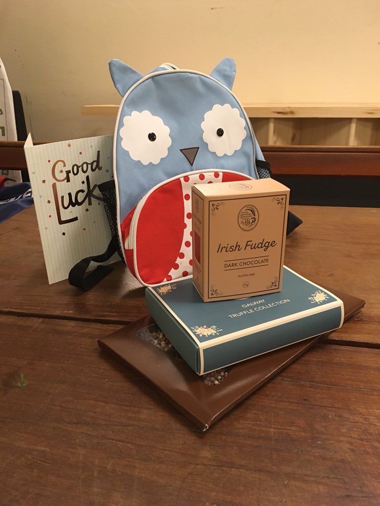 theplayisCLASS's tweet image. Byrne has left some Irish fudge and delicious Galway chocolates to the tech crews, volunteers and FOH staff of #GIAF18 and @AnTaibhdhearc to say a massive ‘Thank You’ for all the work and making #CLASSplay such a success. We’ve had a ball. Please enjoy! They’re in the green room