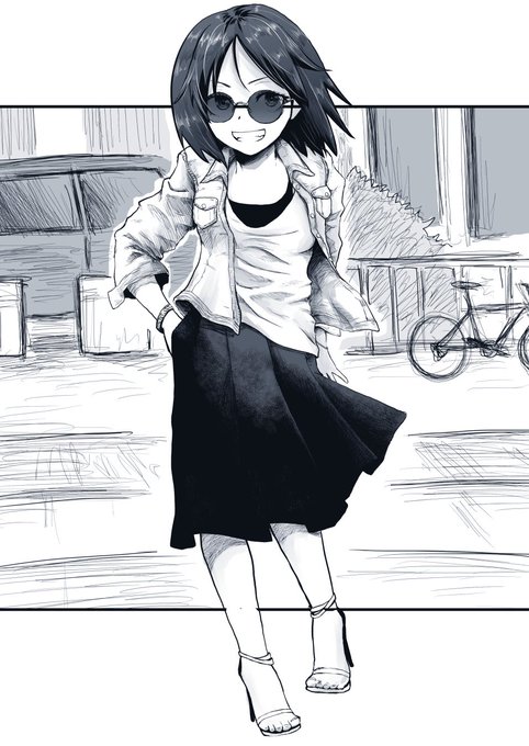 膝丈スカート直ちゃんに惚れろ 