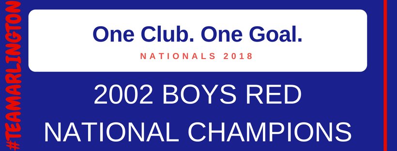 Arlington Soccer (@arlingtonsoccer) on Twitter photo Congratulations to your 2018 @usysncs 16U Boys NATIONAL CHAMPIONS <a href="/Arling_Soc_Red/">Arlington Red 02</a>!
#TeamArlington ⚽️🔵
#OneClub #OneGoal #OneTeam#MissionAccomplished #VYSAProud Congratulations to your 2018 @usysncs 16U Boys NATIONAL CHAMPIONS <a href="/Arling_Soc_Red/">Arlington Red 02</a>!
#TeamArlington ⚽️🔵
#OneClub #OneGoal #OneTeam#MissionAccomplished #VYSAProud