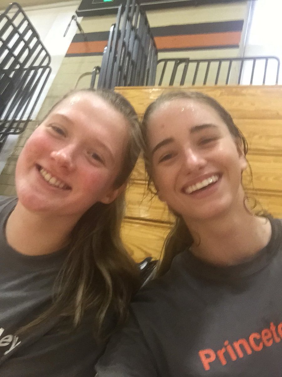 perdue_rose's tweet photo. Sweating it up at the #Princetonvolley camp with a 1-1 record. Only lost the last game by 1 though! Let’s go #teamzakattack https://t.co/Bnp2L65Jk6