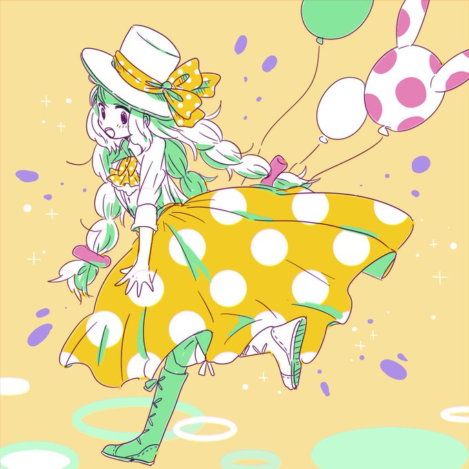 「balloon ribbon」 illustration images(Oldest)