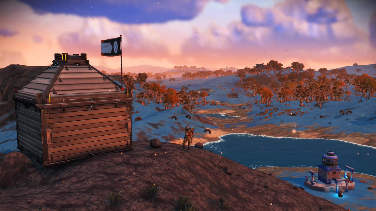 NMSarchaeology's tweet photo. As of today, the #NoMansSky Archaeological Survey (#NMSAS) is done. Final reports & a short book will follow in the next year. I finally built a base to retire to in the #LegacyHub, Kynes' Rest. There's a portal 1 planet over: 0469:0081:0D6C:0009. Thanks #GalacticHub interlopers! https://t.co/QJfLpvcrwD