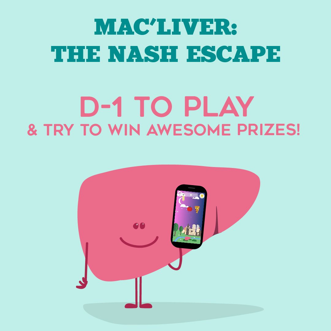 fattyliverday's tweet photo. Our #AwarenessGame will be over tomorrow! PLAY ➡ https://t.co/W5QooHl5rB 
🎁🏆 Save #MacLiver &amp; enter our #competition! The top 3 #players will #win a #smartwatch, a #LightTherapy lamp &amp; an #organic #superfruit mix! 🎁🏆

#Game #Contest #ContestAlert #HealthCampaign #NASHday https://t.co/7fDaPDFu0m