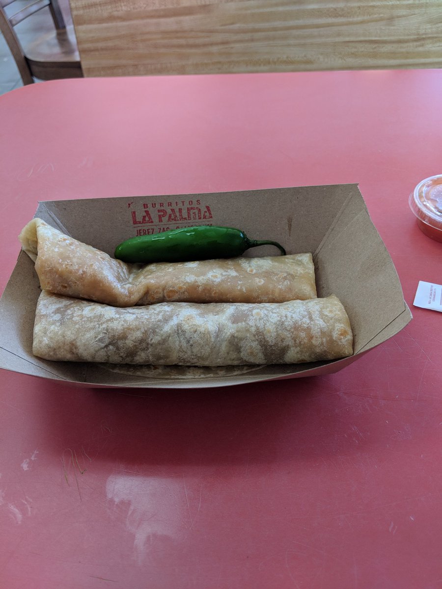 <a href="/byandreachang/">Andrea Chang</a> While listening to <a href="/kcrw/">KCRW</a> and <a href="/raulcampos/">Raul Campos</a> remembrance to <a href="/thejgold/">jonathan gold</a> on his birthday just had to head over to <a href="/burritoslapalma/">Burritos La Palma</a> in Santa Ana. #LAGold