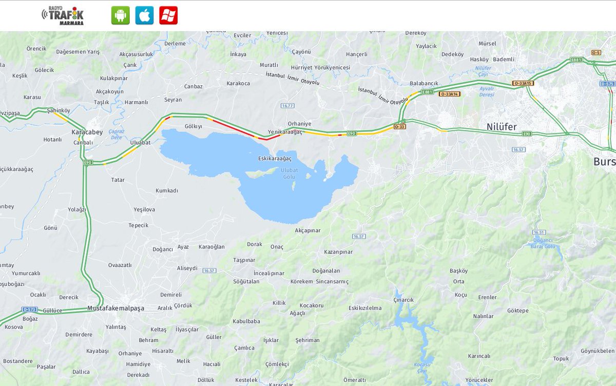 Karacabey-Bursa arasında etkili dönüş yoğunlukları yaşanmaya devam ediyor.
Alternatif; Mustafakemalpaşa-Söğütalan-Unçukuru-Kayapa ve ardından Bursa şeklinde seyahati seçeneğini tercih edebilirsiniz... Ayrıntılar 97.6 Radyo Trafik Marmara'da... #MarmaraTrafik #YolDurumu #Yoğunluk