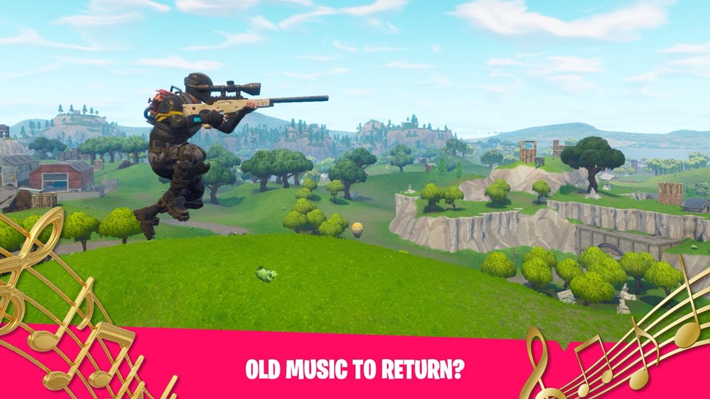FortniteEsp_'s tweet photo. Epic games ha comentado que puede volver la antigua música del menú de Fortnite https://t.co/Hrmem45HX6