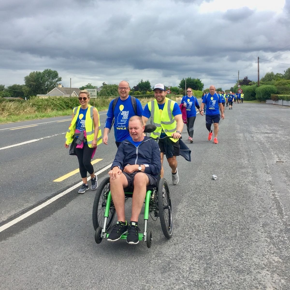 Issac Boss leading the charge in Limerick today! #walkwithtony <a href="/theTOKpirate/">Isaac Boss</a>