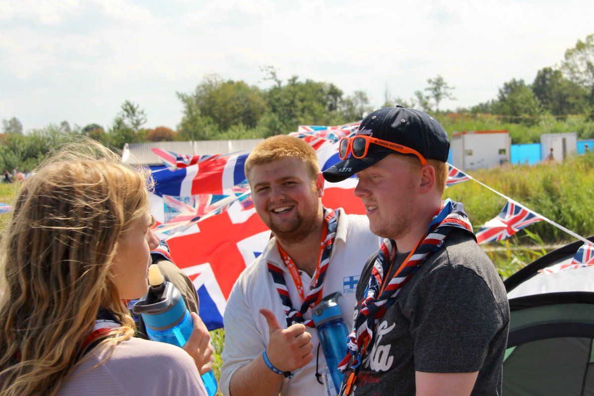 UKContingent's tweet photo. They’re here! Our amazing #RoverwayUK participants have been arriving at Zeewolde from their paths. They sound like they’ve had the greatest adventure in the Netherlands and there’s more to come at Central Camp! #ZeewoldeIsMyFavouritePlace https://t.co/a5kgWV8rCy