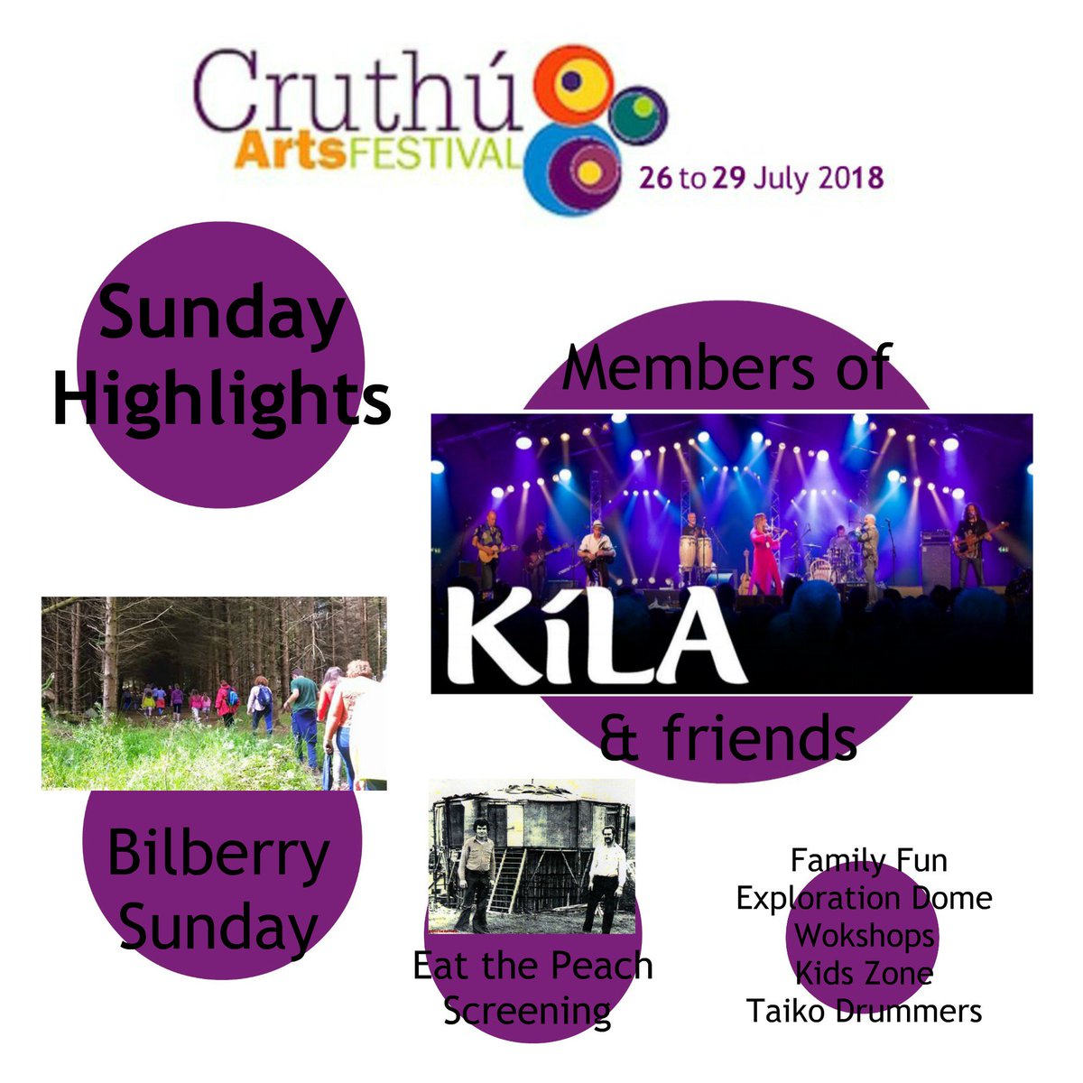 Super Sunday is here!! Todays highlights - get out and enjoy our festivals last day folks, it's going to be amazing!!