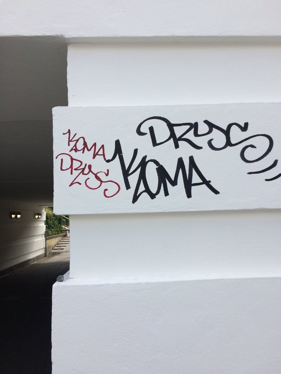 bbjerregaard's tweet photo. @omDSB så er der malet graffiti ved siden af det første på helt nymalet væg på Ordrup Station #ordrupstation #graffiti det røde er nyt!!!
Vh Birgit Bjerregaard https://t.co/Th0s2kOCIh