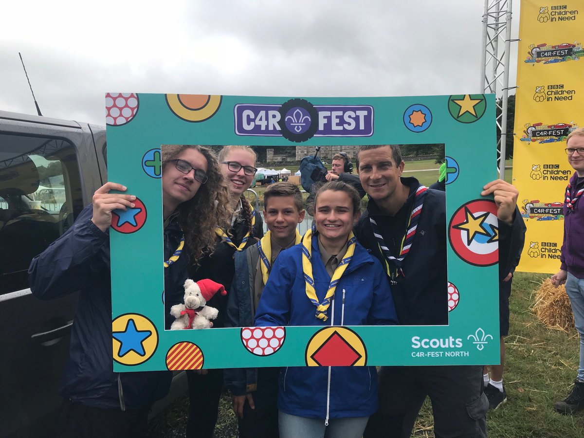 TitansExplorers's tweet photo. Helping ⁦@BearGrylls⁩ set a new ⁦@GWR⁩ world record at ⁦@Carfestevent⁩ today https://t.co/qyS9Dyany9