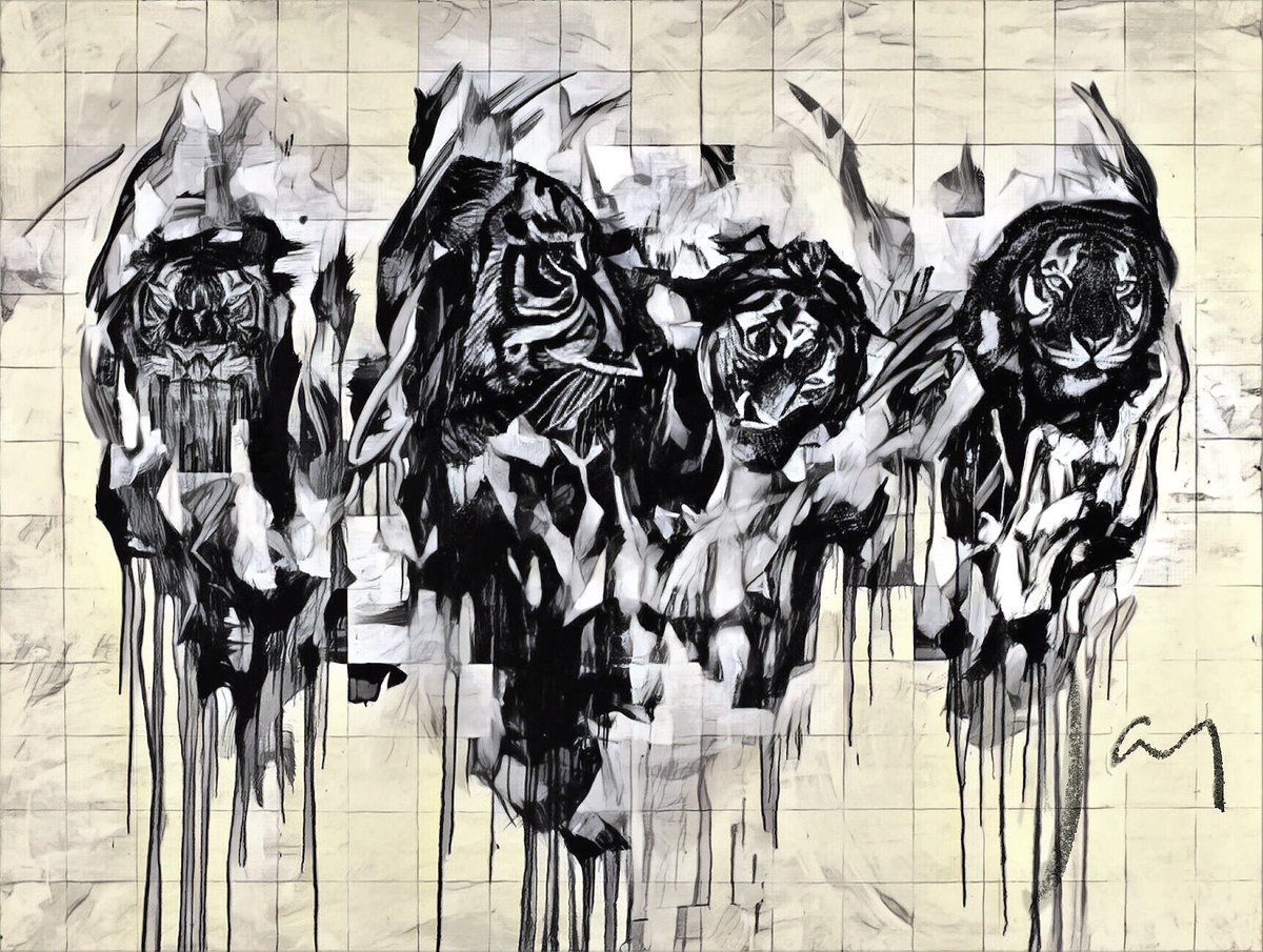 jvmenon's tweet photo. Do you only see outlines of skulls or can you spot a few #Tigers in this pic ?
Less than 3800 remain, a species on the verge of #extinction RT &amp; spread awareness on #WorldTigerDay #unstART #Art https://t.co/ESFQaiHkO2