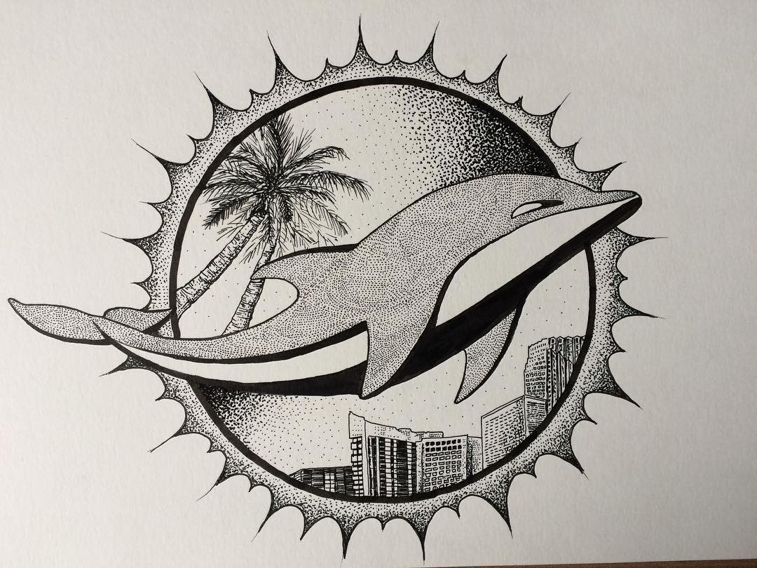 miami dolphins tattoo