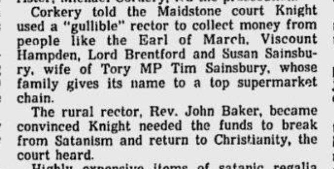 Bishop Ball was acting at the request of a gullible rector requested by Mainwaring Knight to collect money from the rich and famous: