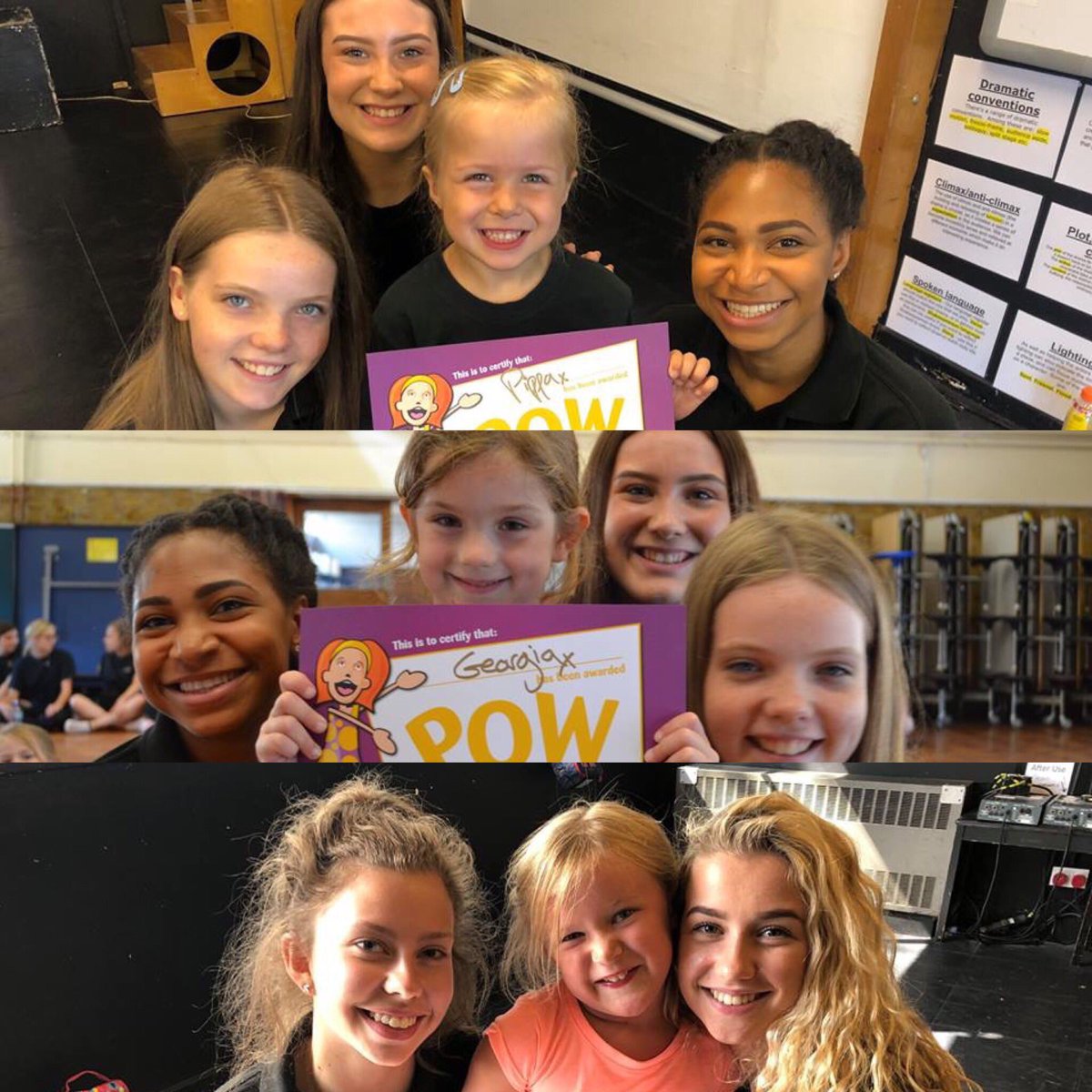 #poppetsoftheweek Pippa, Georgia and Evlyn #talentedyoungperformers