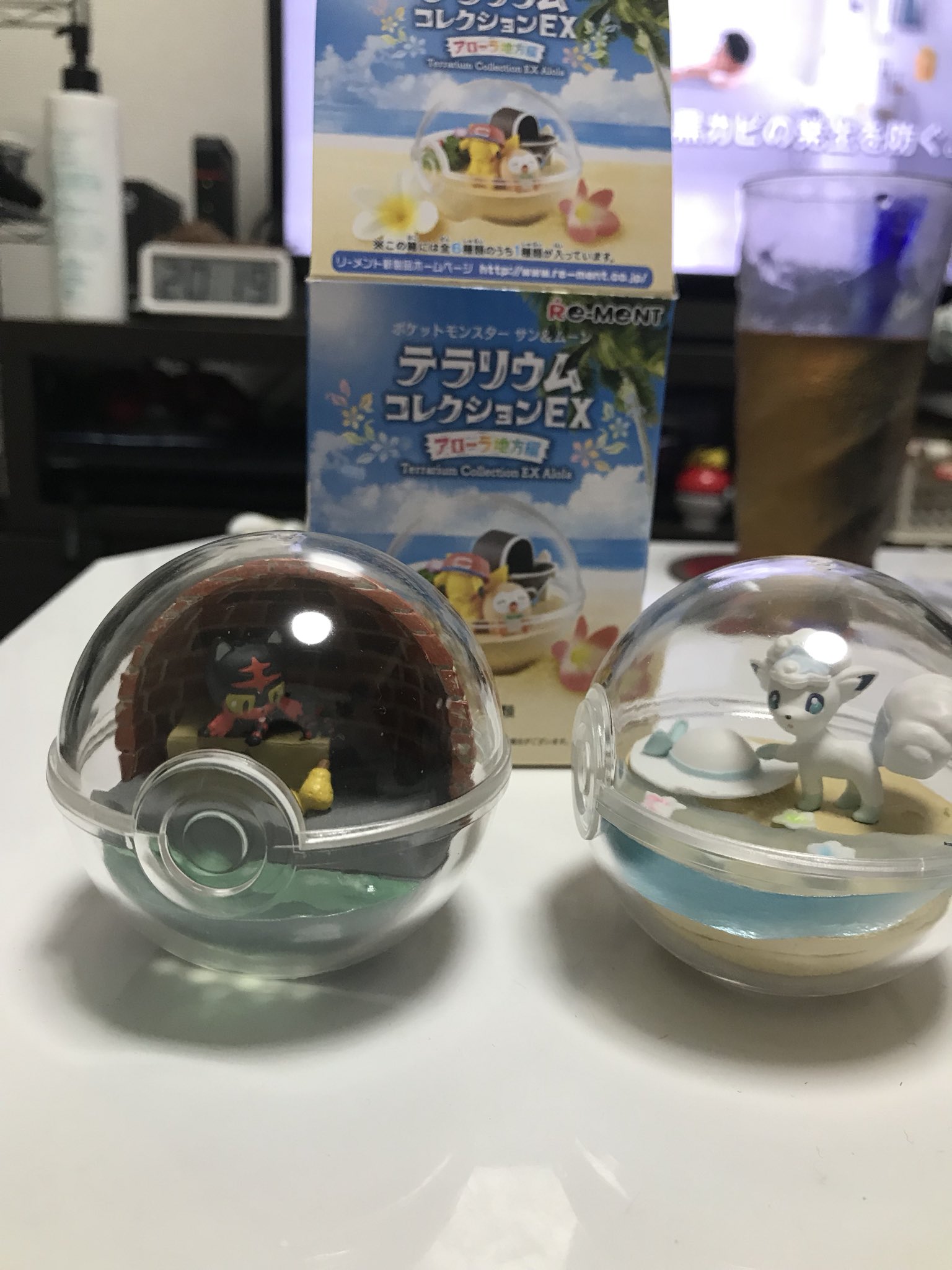 パピワ Cv 大蛇丸 ポケモン テラリウムコレクション アローラロコンとニャビー出て嬉しいなあ 可愛いなあ T Co Fb0aujct5m Twitter