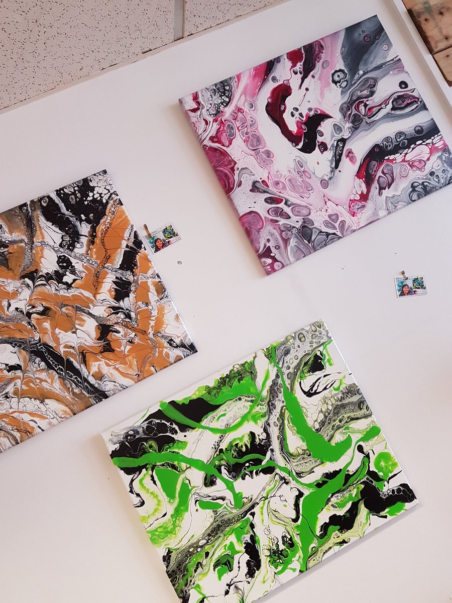 Wow. We have some great new pieces on show in store. By Georgina Evans. Acrylic Abstract Artist. Each item is available for sale. <a href="/VisitNotts/">Visit Nottinghamshire</a> @LetsGoToBeeston @CityArtsNotts <a href="/BeestonNg9/">Andy x Smith</a>