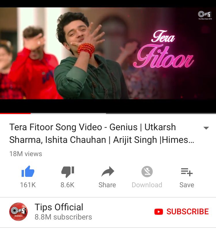 sunilsirvaiya's tweet photo. #TeraFitoor #18Millionplus #GeniusTrailer #10MillionPlus #DilMeriNaSune #2Millionplus, all growing like fragrance ! That’s call response in a short period of time. @Anilsharma_dir @iutkarsharma @itsishita14 @raiisonai @kumaarofficial #HimeshReshammiya @itsaadee @manojmuntashir https://t.co/UBmrvepOET