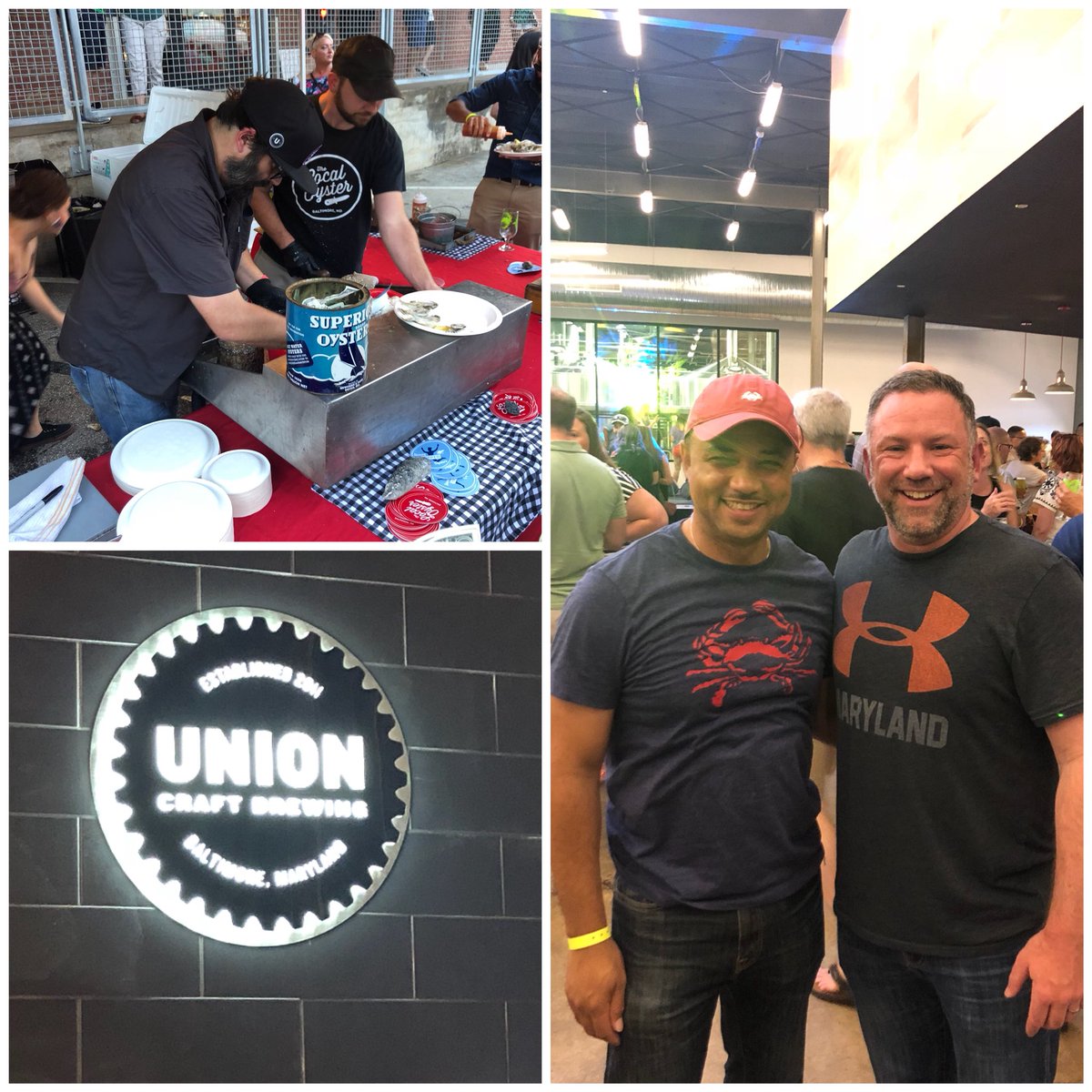 AntonioHayes40's tweet photo. Ken Ulman and Local Oyster at #unioncollective #unioncraftbrewing UNION Collective is a curated assembly of independently-owned, growing, Baltimore-based manufacturing &amp; creative businesses set under one roof &amp; anchored by Baltimore’s favorite beermakers - UNION Craft Brewing Co. https://t.co/XUdth5q9XT