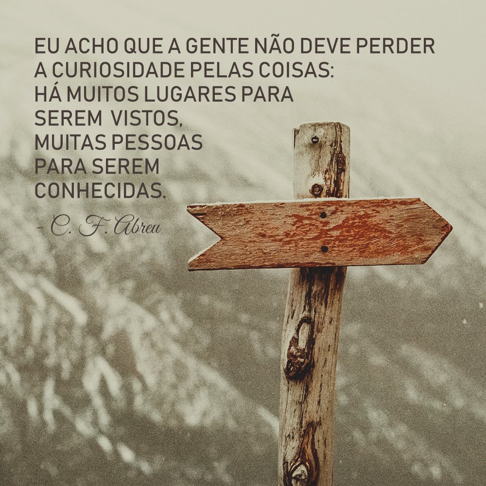 Sempre seguindo em frente! ➡✨
#poeta #poema #poesia #texto #autor #prosa #frase #sentimento #pensamento #escritor #pensador #cfa #caiofernandoabreu #quesejadoce