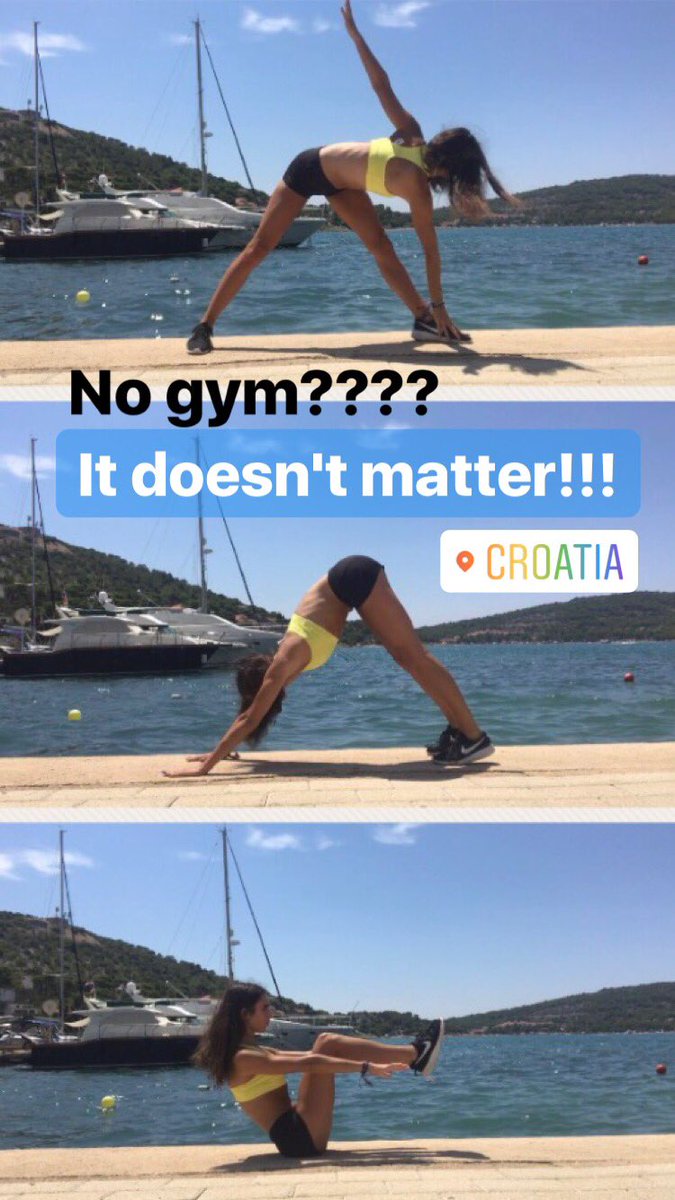megcanfitness's tweet photo. Challenge yourself to a workout on your hols this summer! No gym is not an excuse😛☀️☀️☀️☀️☀️☀️ https://t.co/FKKLKGbTS4