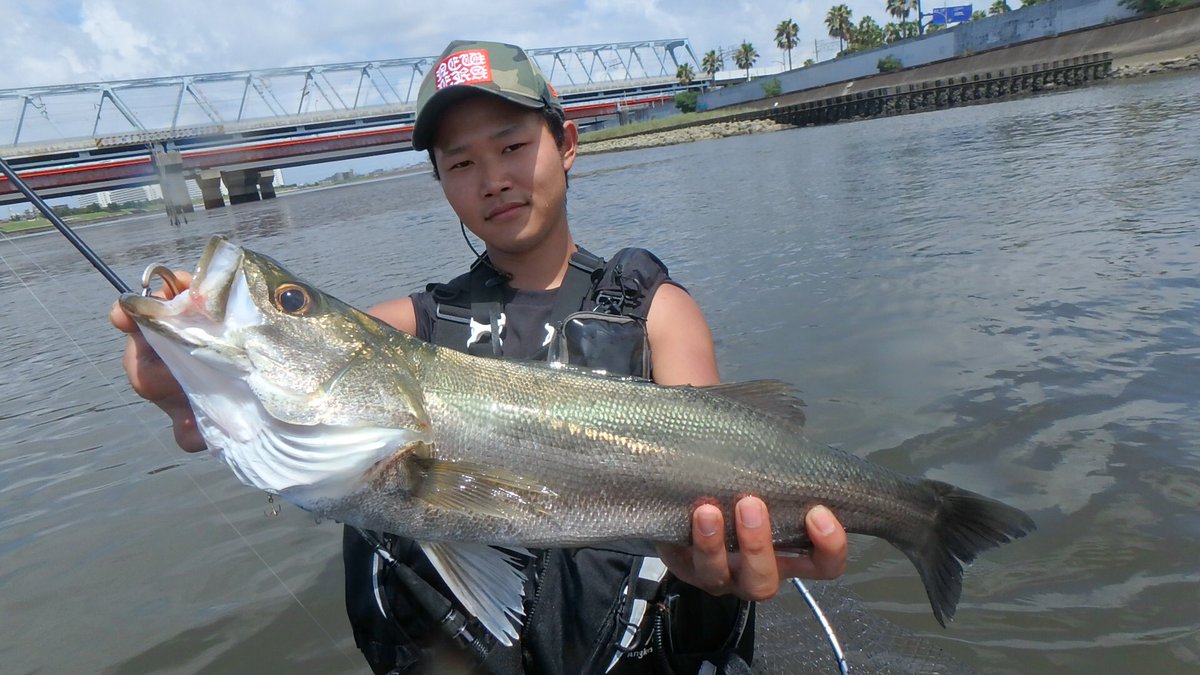 Taku_seabass24's tweet image. 台風後のデイゲーム🎣
日焼けしてきました☀️（笑）

瀬に着いてる魚をキャッチしながら、最後に75cmをキャッチ‼︎👍

やっぱりりデカイ魚の空気を吸い込むあのエラ洗いはたまらんね。

皆で楽しめました♪
#longin
#キックビート70
#リアルキッス