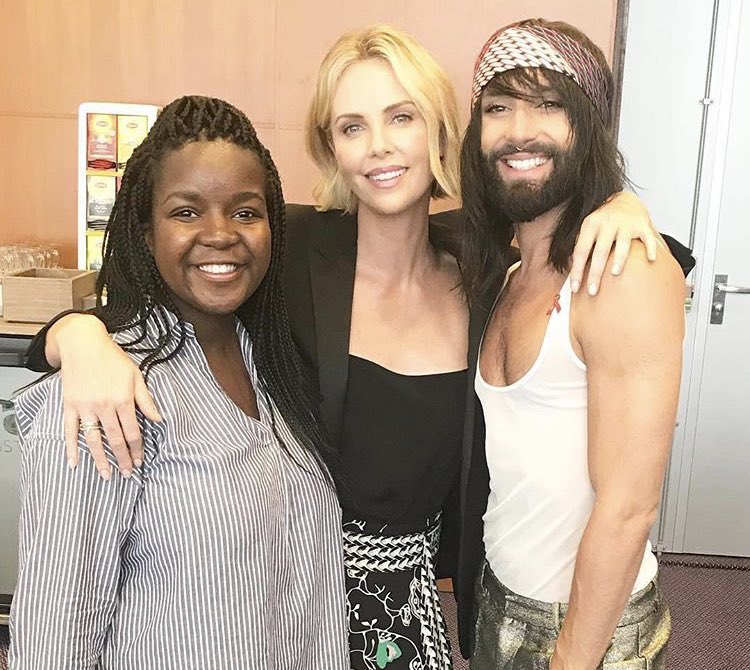mercyshibemba's tweet photo. What. A. Week. 

From speaking at the #AIDS2018 Opening Ceremony, to interviewing HRH Prince Harry, Charlize Theron and Conchita to jetting home and getting engaged! 

♥️ https://t.co/mCBNJ4fsNS