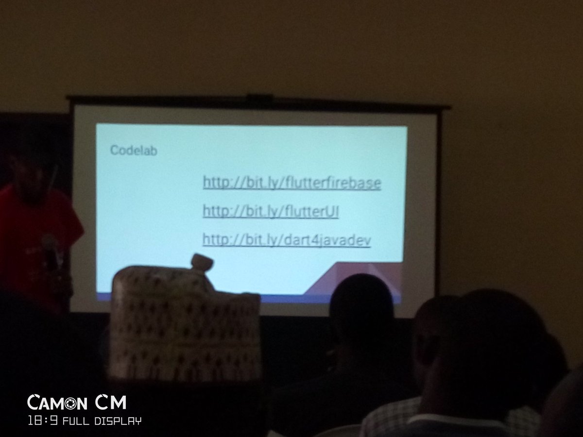 smtanimu's tweet photo. "Flutter is my new crush" Bala
@gdgkano event in Kano
#ioextended2018 
#io18 https://t.co/bqkW8YKtkv