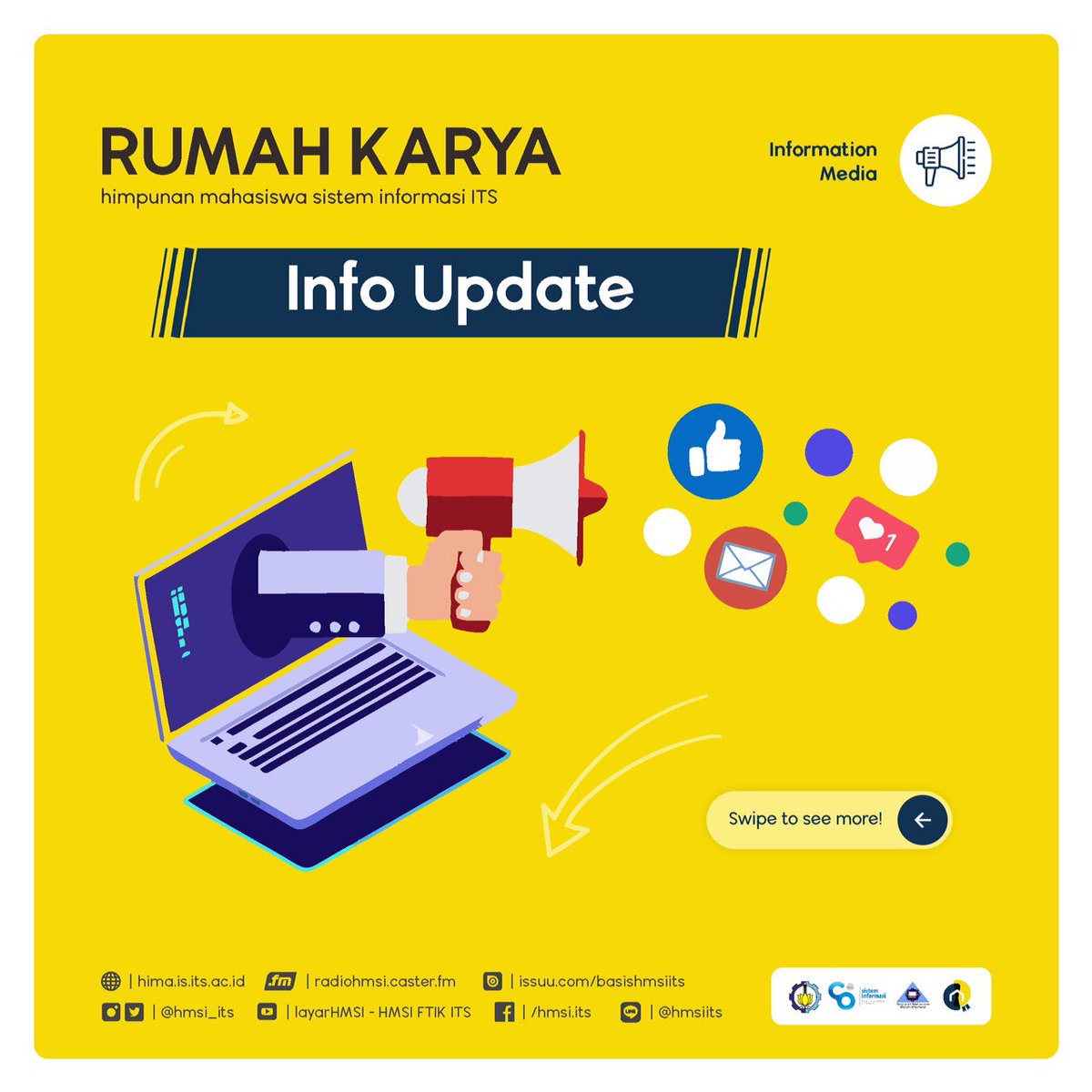 HMSI_ITS's tweet photo. [COMING SOON PP LKMM]

Halo, Sobat Karya!

Siapkan tekad, karena kesempatan hanya datang satu kali.
Bersiaplah, karena petualangan besar dalam hidupmu akan dimulai!

#comingsoon
#PPLKMMXIFTIK
#BEMFTIK
#ITSSurabaya https://t.co/taJc2bhw6V