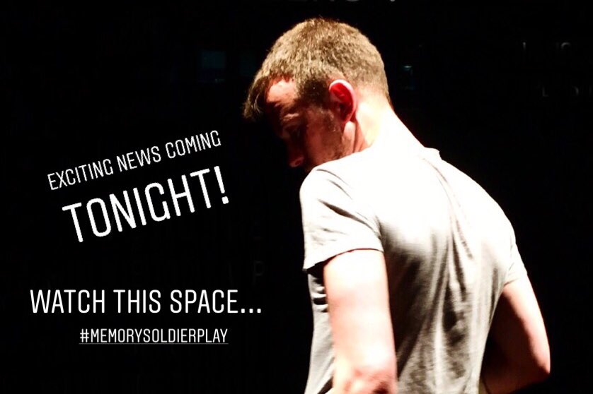 7thSenseTheatre's tweet photo. Psst! guess what? We’ve got an exciting announcement coming later today! What is it? You’ll have to check in thisevening to find out! Watch this space... #MemorySoldier https://t.co/moVtWWre8M