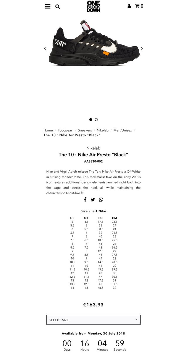 one block down raffle off white