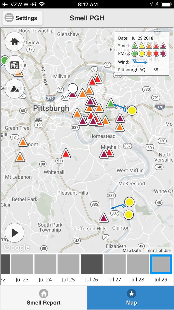 inversion_doc's tweet photo. We have an air pollution problem this morning, and many other mornings. @ACE_Fitzgerald @billpeduto please, see the intensive monitoring by your constituents and fix this lingering problem! #AirQuality #PurpleAir #Pittsburgh #AlleghenyCounty #AmazonBid https://t.co/wu5Fulz3tB