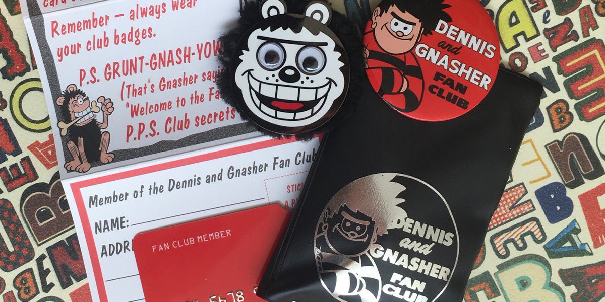 BeanoOfficial's tweet photo. Who remembers their original fan club pack? This is our new one, Gnasher complete with the googly eyes! Join us! https://t.co/uwLQA9I7di #RebelsWanted #Beano80 https://t.co/dHnR6o6mRL