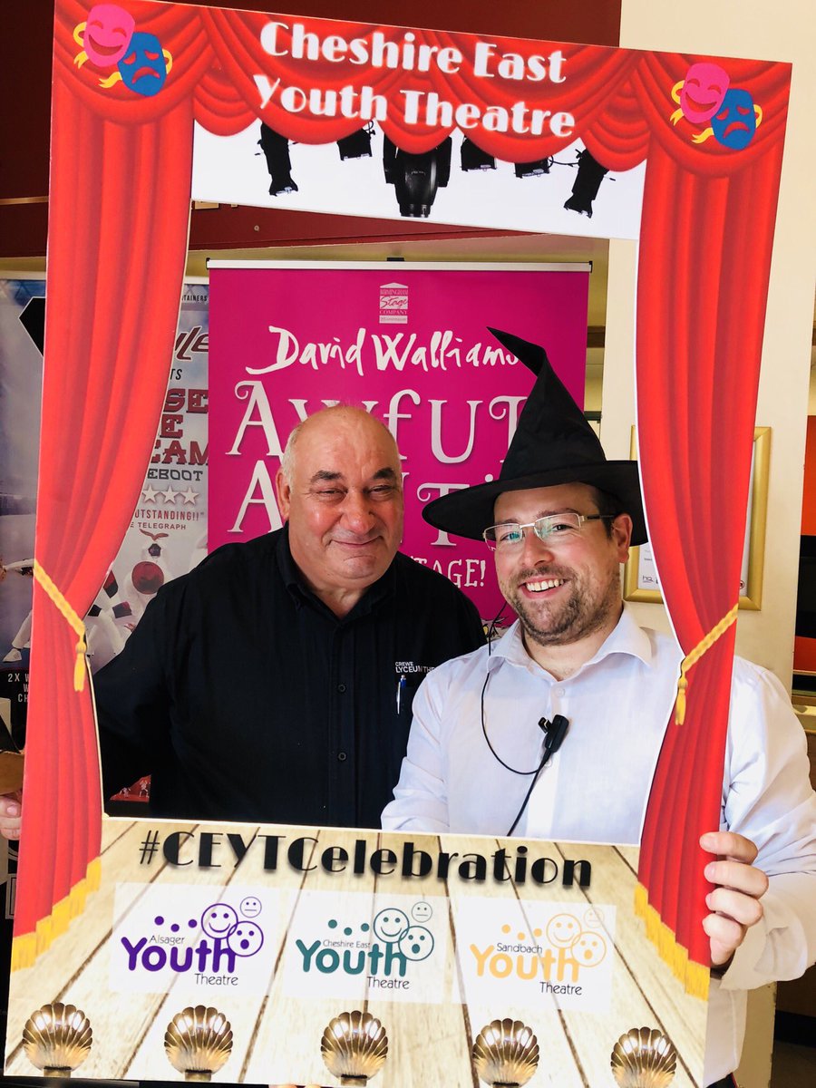 AdamBKnight's tweet photo. The team getting into the spirit at @CreweLyceum for this afternoon’s @CEYT1 #Celebration #InCrewe @CheshireEast @HQTheatres https://t.co/4xspjbNifJ