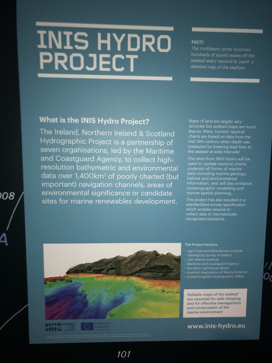 WimGeomares's tweet photo. Very much enjoyed my visit to @TitanicBelfast today, hydrography is involved in the Titanic experience as well! https://t.co/skISjNlYJb