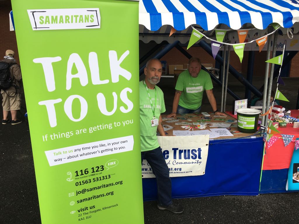 SusieInAyrs's tweet photo. We're very happy to be at the @OfficialKillie #KillieOpenDay today :D #SundayMotivation #WeAreKillie #MakeADifference #volunteering #ayrshire #charity #smalltalksaveslives https://t.co/uvafneHv9T