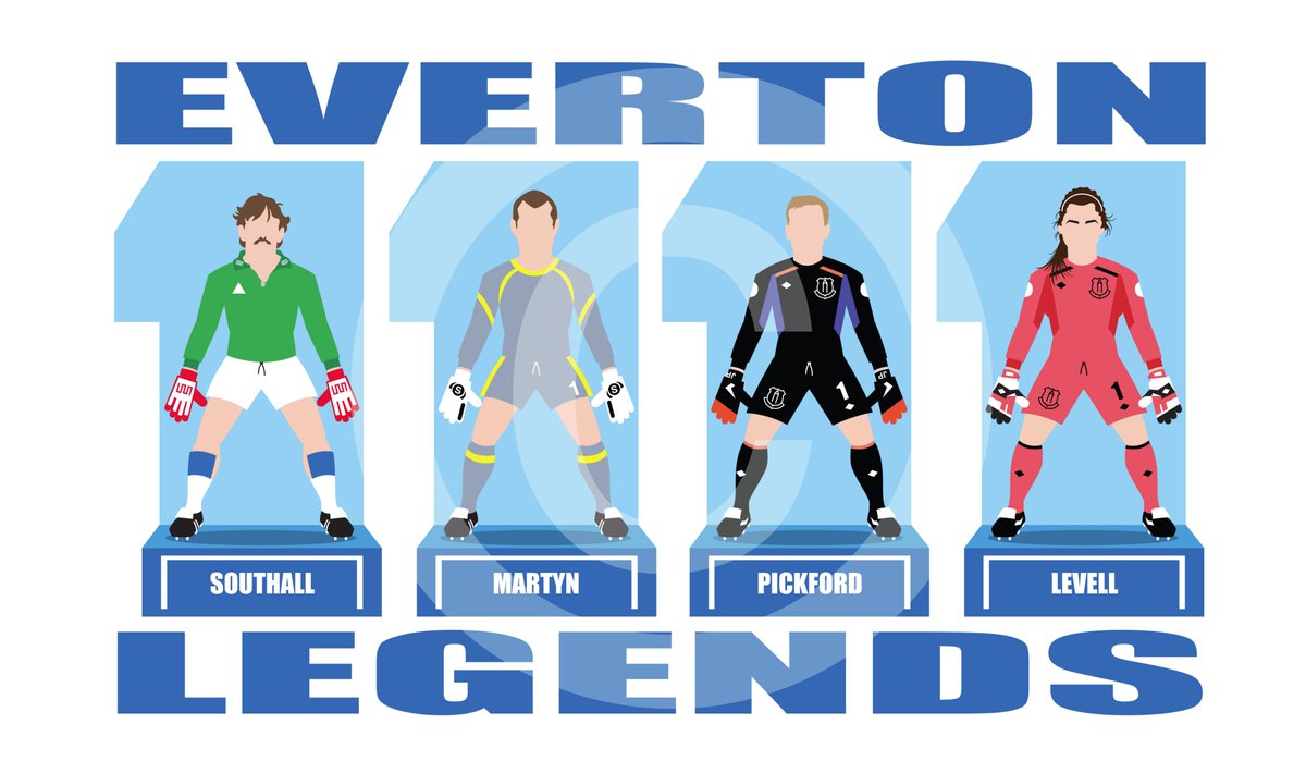 goalies119's tweet photo. Everton legends design for an Everton fan! How good would this look on a 
t shirt!!
#Everton #goalkeepers #Southall #Pickford #Martyn #Levell
@EvertonLadies @Richarlison30 
Visit https://t.co/GBGGP93tYz for all our goalkeeper heroes. https://t.co/foKszUh6n7