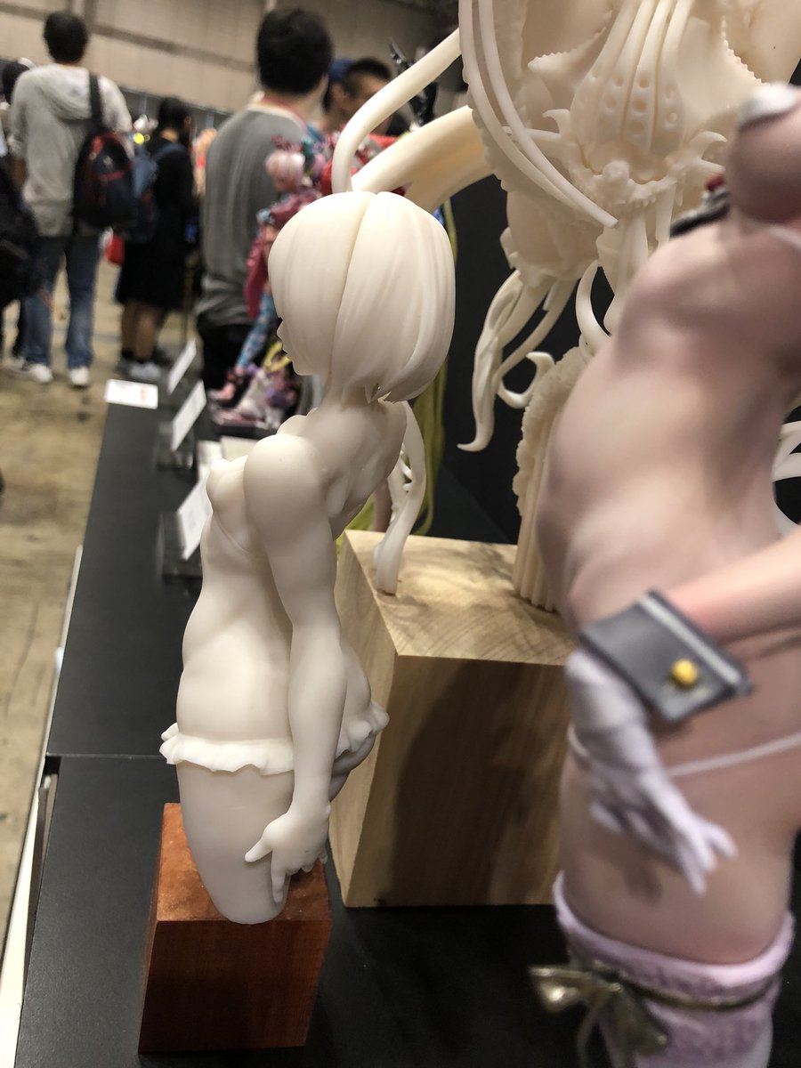 桃真紀 本日のwf マンノ大輔さん 産婦人科m Obstetrician M のところで見てきたうしじまいい肉 Predatorrat のフィギュアのサンプル これ 実際に製品版にならないかなー ワンフェス楽しかったわー ワンフェス18 ワンフェス ワンフェス