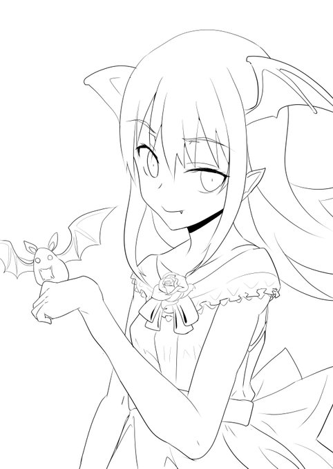 久しぶりに自分の好みの描きたい感じに描けてる 