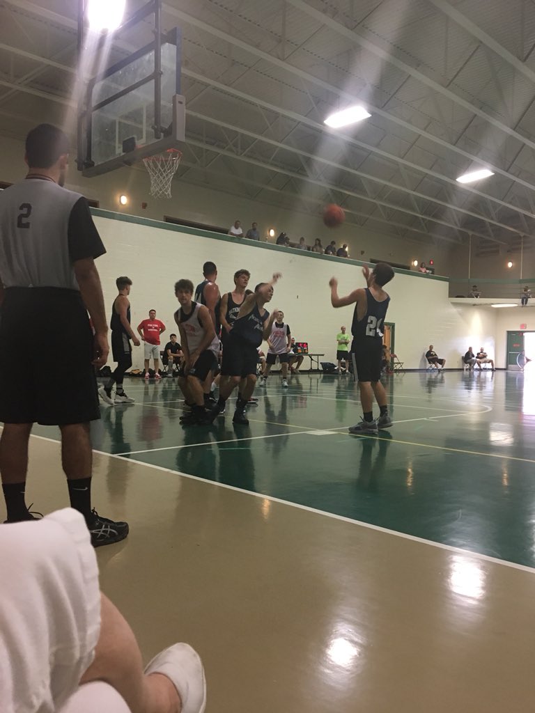 I may complain about how much b-ball there is but there is no place i would rather be than watching them!