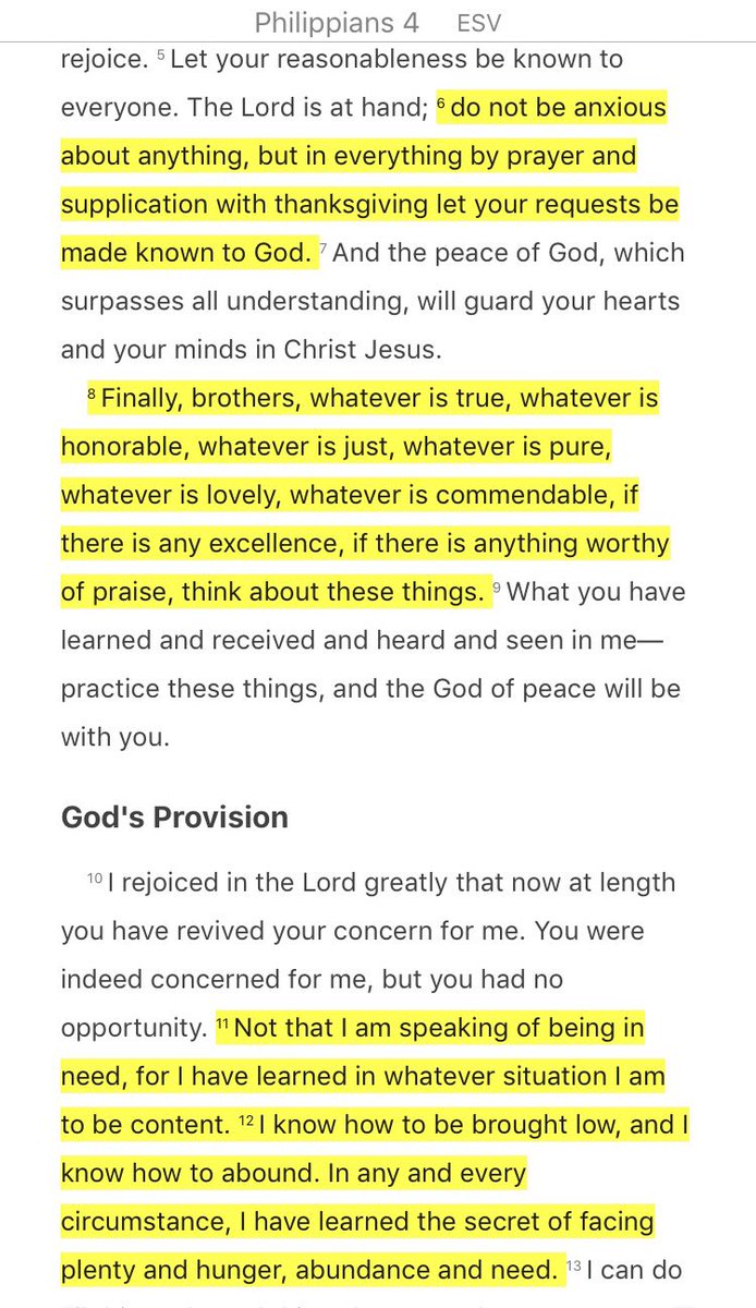 5/ Do not worry, and focus on good things, always. Listen to Paul here, kids. Save this clip and refer to it often.