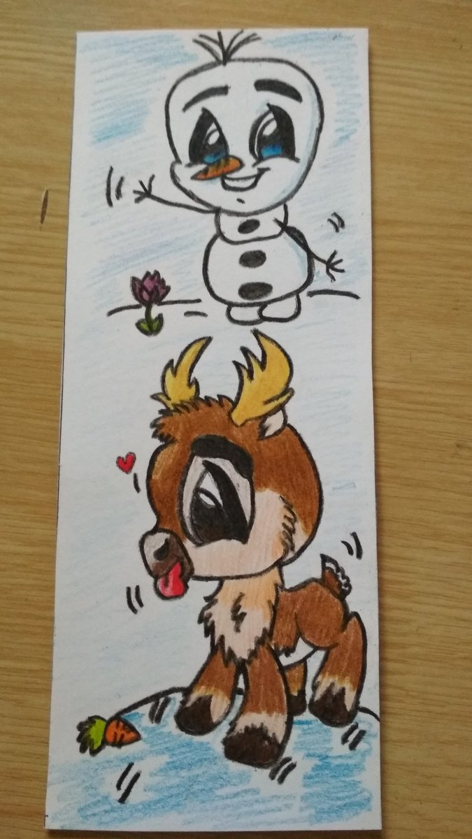 MadziaTsuki's tweet photo. Olaf and Sven :)
#Fun2Draw #color #colors #draw #drawing #bookmark #art #sweet #kawaii #Disney #frozen #olaf #SnowMan #sven #cartoon #cartoons #Creative #reindeer #carrots https://t.co/JyqrfFfkRw