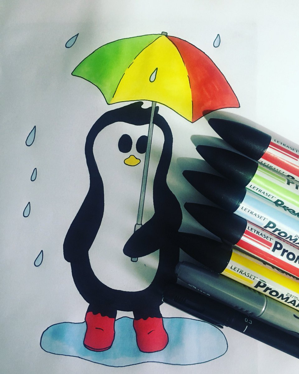 CraftyPenguin18's tweet image. Crafty Penguin Rainy Day ☔️ Bright colours to brighten up a dreary day. #craftypenguin #puddlesplashing #umbrella #sheffieldissuper #rainydays #rainyday #rain #promarkers #sketching #designer #designideas #penguins
