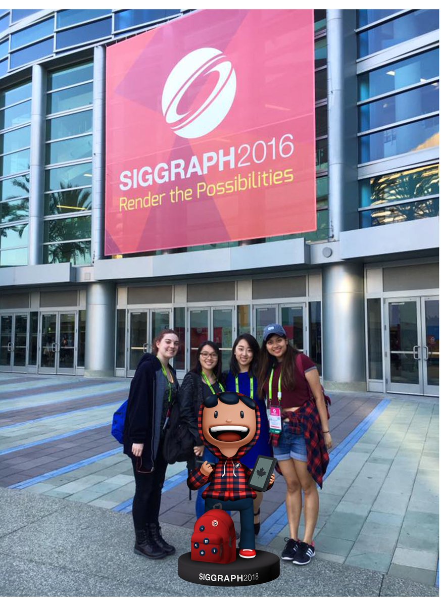 See  you in Vancouver #SIGGRAPH2018 <a href="/siggraphsv/">SIGGRAPH SV</a> Team Leader Sarah. Love this: "Hard to put in words how much SIGGRAPH has been one of the best decisions in my life!" Thanks for including me in your pic of #SIGGRAPHpast! 🤗