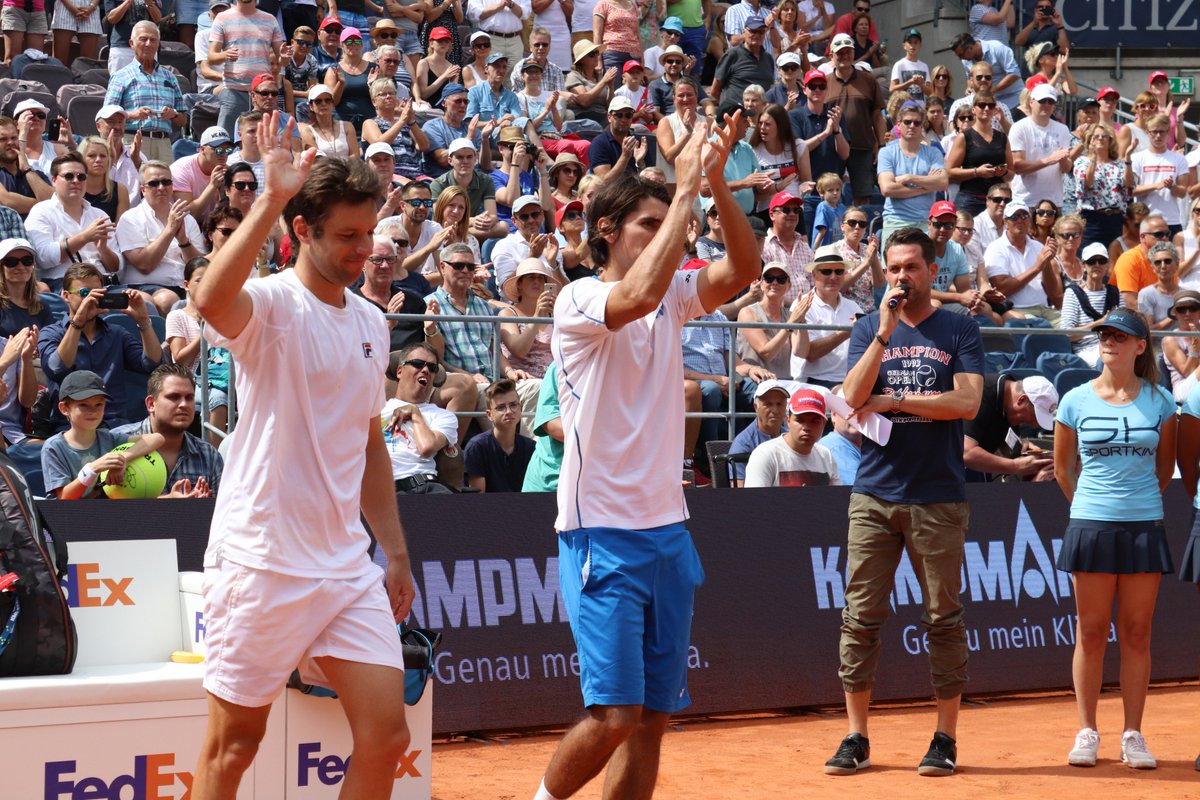 Am_Rothenbaum's tweet photo. Smile 😀 #winner #Rothenbaum Julio #Peralta &amp; Horacio #Zeballos runner-up Oliver #Marach &amp; Mate #Pavic #GOTC18 #Hamburg #ATP #doubles #final https://t.co/tBRGGCfuvr