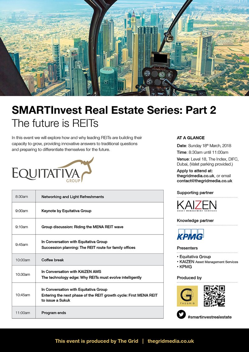 SmartinvestReal's tweet photo. https://t.co/4iTcNLRfVS
@EquitativaGroup #emiratesREIT #REIT #UAE #GCC @KPMG_LowerGulf #kpmg #FadiNwilati @FadiNwilati @kaizenams @gridcontact #RealEstate #realestateinvestment #investors #investing #finance #difc @difc #Indextower https://t.co/vQzc0vLPQI