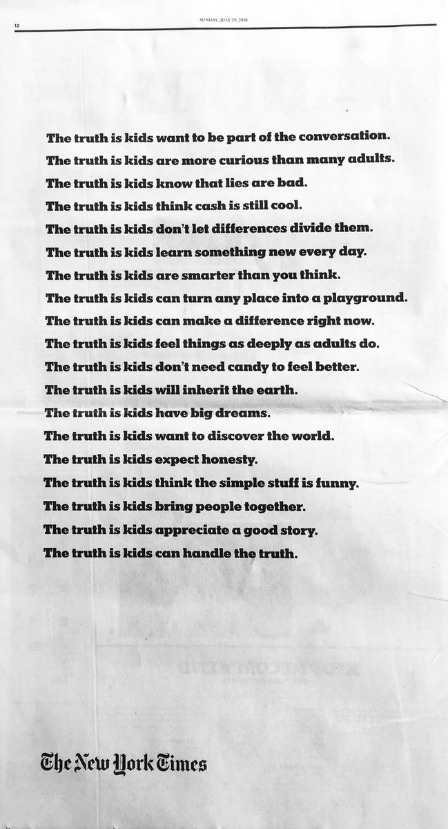 KristinOhnstad's tweet image. Appreciating #NYTimes kids section. Truth. #sparkempathy everyday.
