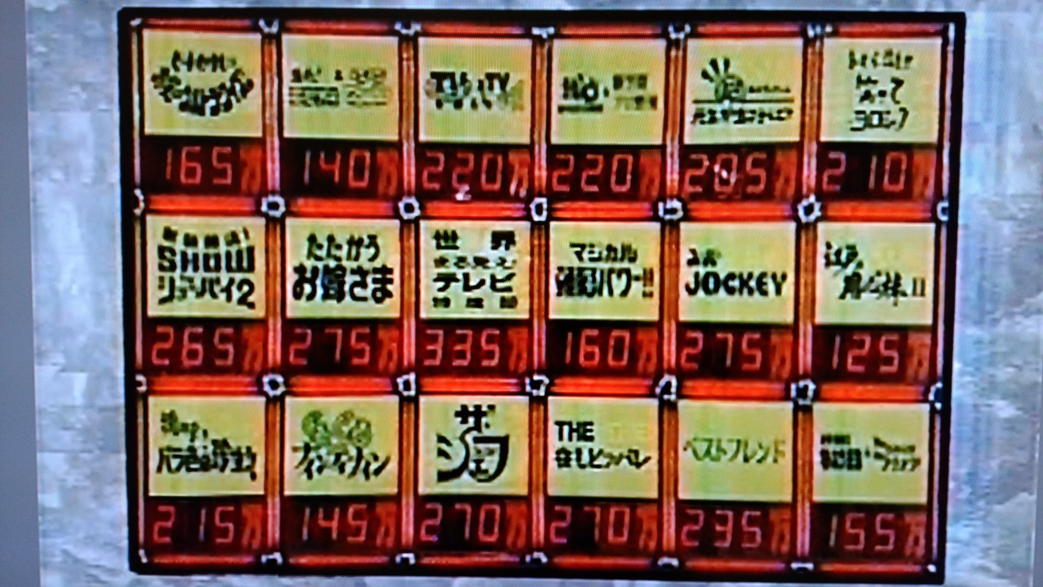 デいモん店長 Sur Twitter クイズスーパー ｓｐの売上表示板 最後は９４年春 ９５年秋のものです ご存知のとおり９５年春からは番組中で経過を出さなくなりました 最後に出してた９５年はまだマシで 翌年からは優勝チームの