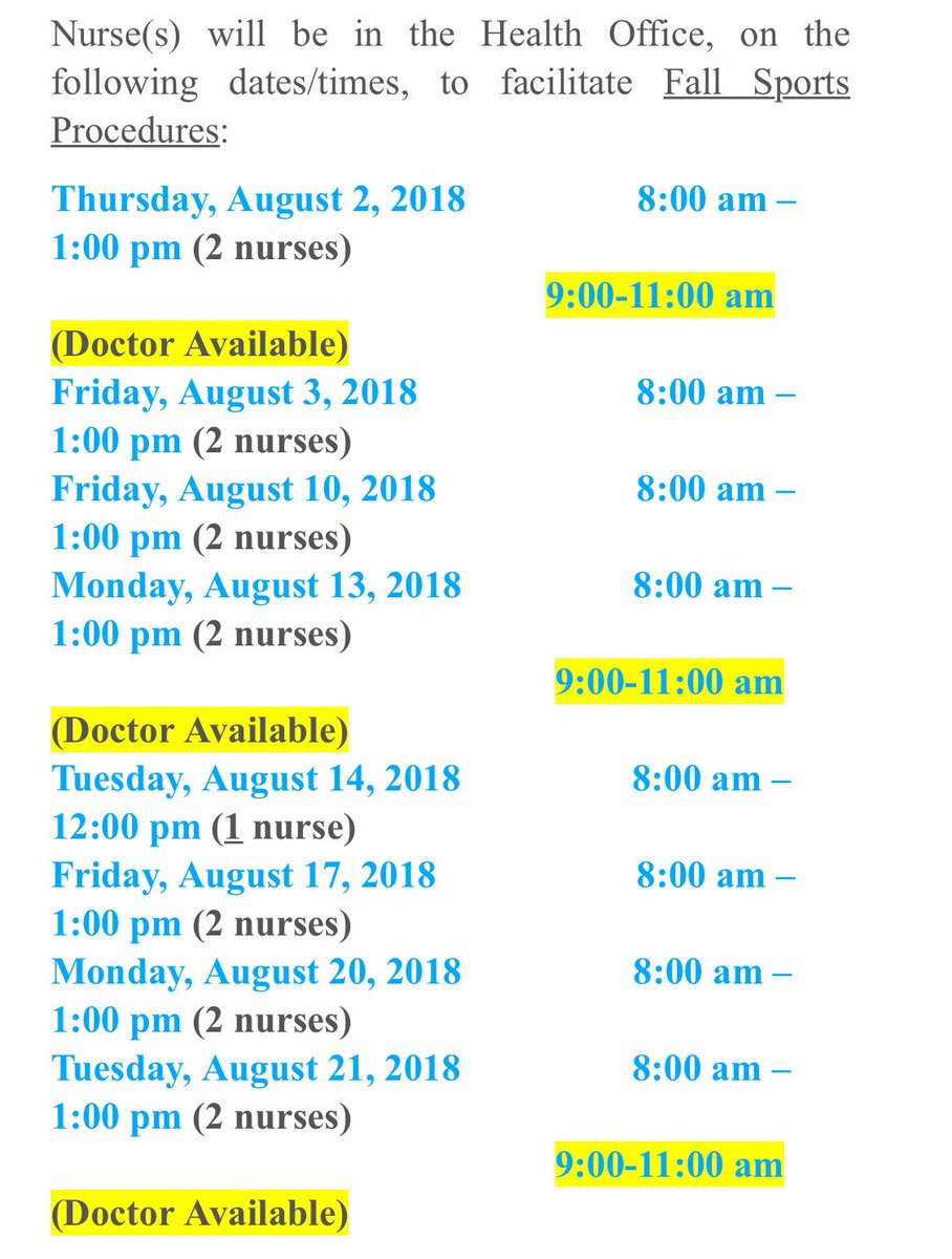 ckmccormick86's tweet photo. Health Office for all Fall Athletics @ OFA....Don’t wait till Last Day!!!! @wyattkirby_ @troiano_jackson @jhpiv44 @jjones3_33 @LucLaflair @thebubbsgarcia @meseanjohnson23 @HaydenIves1 @ https://t.co/wvOtrhWfw5