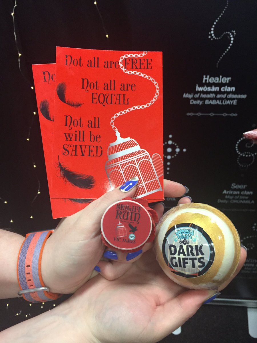 UKTor's tweet photo. Such a wonderful #YALC day with @DrVictoriaJames. Thanks to all who came for tea and cake and signings. #BrightRuin #DontKillMyFave https://t.co/dK9rgCyBlV